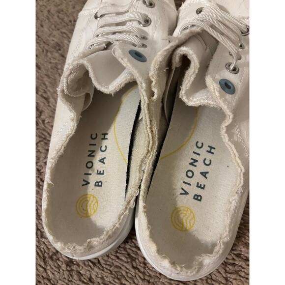 Vionic Beach Breeze Backless white Sneakers sz 8 - Picture 6 of 9